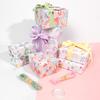 Papel de Envoltura de Rollo Estrella Nuevo Día de San Valentín Cumpleaños Papel de Envoltura de Regalo Grava Arcoíris Lunares Tamaño Grande Papel de Regalo