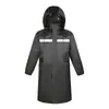 Cortavientos Largo Impermeable de Cuerpo Entero de Moda para Exteriores Impermeable Reflectante Poncho de una Pieza para Adultos de Seguridad para Exteriores con Logo Impreso