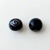 Pulseira Xu Jiang 8mm ébano sintético incrustado prata contas Xiangyun contas barril Lótus contas soltas redondas atacado pronta entrega