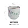 Xícara de Chá Cerâmica Estilo Japonês Xícara de Chá Kung Fu Pintada à Mão Conjunto de Chá Cor Sob Esmalte Xícara de High Tea para Hotel Xícara Prática para Bebidas Taça de Vinho