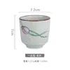 Taza de Té de Cerámica Color Bajo Vidriado Estilo Japonés Hefeng Juego de Mesa de Hotel Vintage Taza Vajilla Doméstica Copa de Vino Pequeña Copa de Degustación