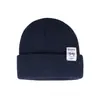 [THE HOBOO] Etiqueta de clip original sombrero de lana mujer otoño e invierno circunferencia de cabeza grande cara de aspecto pequeño gorro de punto moda hombre sombrero para el frío