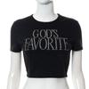 2024 Verano Europeo y Americano Nuevo Pulóver de Cuello Redondo Manga Corta Sexy Ombligo Letras Pedrería Caliente Top Camiseta para Mujer Europeo y Americano