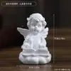 Ornamento de Escultura de Anjo Estilo Ins Escandinavo para Meninas Ornato de Luxo Acessível para Escritório Artesanato em Resina Ornato de Presente