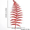 Decoración navideña transfronteriza de oro rosa de 14 cm, hojas de Navidad, adornos para árbol de Navidad, colgante de hoja grande