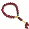 Pulsera Pixiu Estilo Chino Arena Dorada Morada Sintética de Verano, Estilo Étnico Fresco con Cuentas de 8 mm, Pulsera de Cinabrio Artificial, Regalo