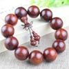 Pulsera de sándalo rojo lobular africano de madera maciza natural 2.0 cuentas de sándalo rojo sangre de Zambia 108 joya de mano para pareja de hombres y mujeres