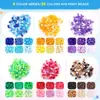 Promoção Quente da Amazon Balde Acrílico Contas Pony Beads Tecido Feito à Mão DIY Pulseira Contas Plásticas Acessórios de Joias