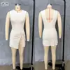 En Stock Comercio Exterior Estilo Europeo y Americano Conjunto de Dos Piezas Vestido Deportivo Ajustado Anti-Exposición con Tirantes, Sin Mangas, Hermoso Diseño de Espalda, Vestido de Tenis Yoga