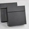 Caja de Joyería de Papel Artístico Patrón Lenny Negro, Caja de Regalo para Anillo Colgante Pendiente, Caja de Embalaje para Joyería, Caja de Joyería Negra