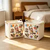 Globo de regalo simple y animado mapache coche caja de almacenamiento reforzada cesta de almacenamiento de maletero portátil cesta de almacenamiento plegable