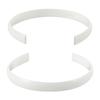 Diadema corta para cachorro de 20,5 cm con base lisa para accesorios de joyería DIY, hebilla decorativa para la cabeza de mascota, diadema pequeña blanca de 1,0 cm