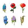 Broche da Série Floral de Plantas Liga Esmalte Flor Lírio-do-vale Pino Esmaltado Acessórios para Roupas Emblema de Metal