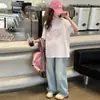Camiseta de Manga Corta para Niña Verano 2026 Nuevo Estilo Elegante Súper Linda Conjunto para Niñas Mayores Verano Top Delgado