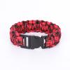 Pulseira de Sobrevivência com Corda de Guarda-chuva para Sobrevivência ao Ar Livre de Emergência Pulseira Camuflada Multiuso Duas Pulseiras Trançadas com Corda de Guarda-chuva de Sete Fios