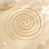 Joyería Transfronteriza Europea y Americana Nueva Moda Perla de Imitación Cadena de Cintura de Doble Capa para Mujer, Cadena Geométrica Simple Elegante Cadena Corporal
