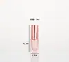 Botella cuadrada transparente para muestras de perfume 10ml aceite esencial cosmético botella de recarga portátil botella de vidrio con fragancia líquida de colores