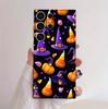 Adequado para Capa de Celular Samsung S25 S26Ultra Halloween Capa de Vidro A16 Abóbora Borda Macia S23 Capa Protetora A70
