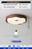 Lámpara de Techo para Dormitorio, Estilo Antiguo Madera de Nogal con Veta de Galleta, Creativa Elegante, Estilo Crema Lámpara para Dormitorio Principal, Lámpara de Bola Colgante para Habitación