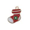 Mix 56 Gota de Natal Óleo Liga DIY Jóias Acessórios Papai Noel Boneco de Neve Sino Alce Pulseira Pingente