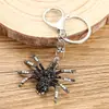 Chaveiro de Aranha Realista Estilo Retrô Europeu e Americano, Chaveiro de Carro de Inseto da Moda, Acessório de Bolsa Personalizado Tendência