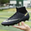 Chuteiras de Futebol para Meninos e Meninas para Verão e Outono, Cano Alto, Travas Quebradas, Travas Longas, Sapatos de Competição, Tênis Esportivos da Moda, Chuteiras, Calçados Infantis