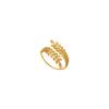 Acero de titanio espiga de trigo anillo de acero inoxidable anillo Anillo para mujer temperamento europeo y americano ins retro nicho lujo ligero venta al por mayor Nueva mujer