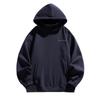 Moletom com Capuz e Meio Zíper Kunhai Pengyun Estampado Simples Peso Pesado Top Americano Jaqueta com Capuz Masculina