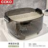 Cesto colador de frutas y verduras de doble capa Cesto para verduras Cubeta para lavar frutas en casa Cubeta grande para lavar verduras Cubeta coladora