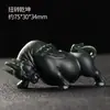 Adorno de Mano de Rana Dorada de Jade Verde Hetian de Xinjiang, Adorno de Mano de Material Fino Tigre y Pixiu, Adorno de Mano de Jade Negro, Suministro para Transmisión en Vivo