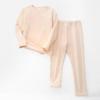 Conjunto de Ropa Interior Térmica para Niños 2022 Otoño e Invierno Nuevo para Niños y Niñas Niños Medianos y Grandes Conjunto Grueso de Ropa y Pantalones con Forro Polar