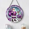 Letrero de Decoración Navideña de Madera Plana Transfronterizo, Decoración de Pared de Muñeco de Nieve Navideño, Decoración de Atmósfera de Árbol de Navidad, Decoración de Madera