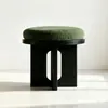Mesa lateral de sofá para sala de estar estilo luxo leve banqueta penteadeira para quarto banqueta de maquiagem banqueta de madeira maciça para casa