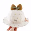 Chapéu de Bebê Primavera e Outono Chapéu de Pescador Fino Chapéu de Bacia Doce com Laço Verão Proteção Solar para Menina de Poucos Meses Chapéu de Sol
