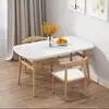 Mesa y sillas de comedor nórdicas, juego moderno minimalista para apartamento pequeño, 4 personas, 6 personas, comedor, económico, uso doméstico, mesa y sillas rectangulares