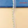 Cinta de Malla de Perlas de Cristal de Colores Accesorios Hechos a Mano Código de Barras Estilo Chino Ropa Dinastía Han Accesorios de Bricolaje