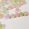 Cuentas Retorcidas con Lámina de Oro DIY Colorido Accesorios para Joyería Hecha a Mano Accesorios Materiales Cadena para Teléfono Móvil Hecha a Mano Collar Pendientes Colgante