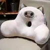 Lindo Cojín de Peluche de Gato Negro, Cómodo para Estar Sentado Mucho Tiempo, Soporte Lumbar, Almohada Escolar, Almohada para Abrazar, Regalo de Cumpleaños para Novia o Mejor Amiga