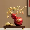Novos Enfeites de Cabacinha Estilo Chinês para Sala de Estar, Decorações para Rack de TV e Bar que Atraem Riqueza, Presentes de Luxo Leve de Alta Qualidade, Presentes de Inauguração
