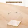 Plástico Cuadrado Boca Cuadrada Hidropónico Jarrón Pequeño Vidrio Cilindro Cuadrado tamaño pequeño Transparente Verde Rosa Mesa de Comedor Flor Suave Mini