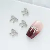 Joyería de Arte de Uñas con Lazo Nuevo Casual Aleación Diamante Streamer Oro y Plata Decoración de Uñas Pequeños Accesorios Brillantes