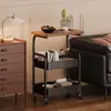Estante de Almacenamiento Simple Sala de Estar Dormitorio Almacenamiento de Pie Móvil Estante de Almacenamiento de Snacks Baño Inodoro Carrito de Almacenamiento