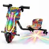 Patinete eléctrico exclusivo transfronterizo, coche de juguete, coche de derrape, go-kart para niños, asiento único Rueda universal giratoria 360 grados