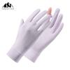 Guantes de Protección Solar para Mujer, Verano para Conducir y Ciclismo al Aire Libre, Antideslizantes, Transpirables, Guantes Delgados, Sin Dedos, Guantes Compatibles con Pantalla Táctil, Transfronterizo