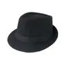 Gorro de Invierno para Hombre, Sombrero de Copa de Lana Cálido para Exteriores, Moda Británica para Mediana Edad y Personas Mayores, Sombrero de Copa Jazz, Sombrero de Copa con Ala de Color Sólido