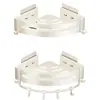 Estante de almacenamiento para baño Cabei, cesta triangular, instalación sin taladro, estante de almacenamiento para inodoro de baño, estante de esquina para ducha