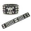 Pulsera Punk Popular Transfronteriza Europea y Americana Estilo Hip-Hop Pedrería Calavera Cruz Decoración de Muñeca Pulsera Fiesta