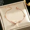 Popular transfronterizo estilo coreano cintura pequeña pulsera de acero de titanio digital romana personalidad moda lujo ligero alta calidad sin decoloración