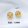 Contas de Transferência Gotas de Óleo Antigas Banhadas a Ouro Macaron Cinco-Sutra Pulseira DIY Pulseira com Contas Esmalte Recortado Acessórios