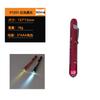 Lámpara de pluma de aluminio con escala color luz oral pupila examen lámpara de pluma luz amarilla luz blanca LED escala Lámpara de pluma enfermera